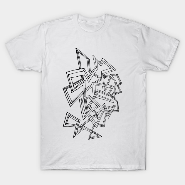 Minimal Abstract T-Shirt by badlydrawnbabe